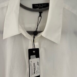 Rag & Bone Mac Long Sleeve Crop Button-Up Shirt